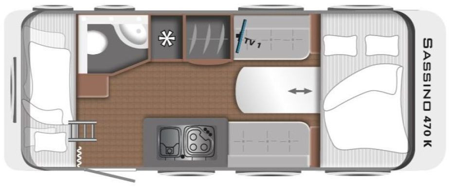 LMC Sassino 470 K 1500kg, Vorzelt, Mover, City - Wohnwagen: das Bild 2 LMC Sassino 470 K 1500kg, Vorzelt, Mover, City - Wohnwagen: das Bild 2