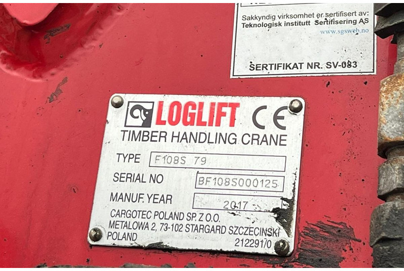 Ladekran für LKW Loglift F108S79: das Bild 17 Ladekran für LKW Loglift F108S79: das Bild 17