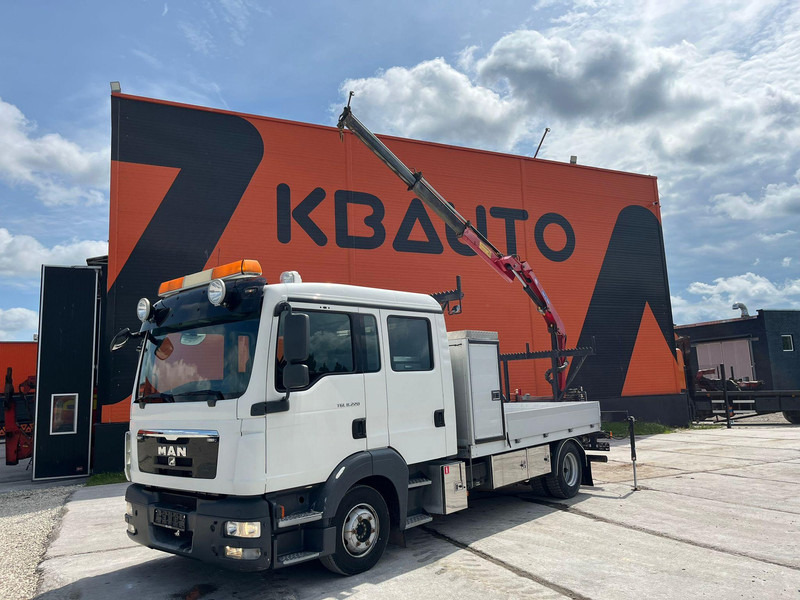 MAN TGL 8.220 4x2 HMF 270 K2 / WINCH / PLATFORM L=2779 mm - Pritsche LKW, Autokran: das Bild 1 MAN TGL 8.220 4x2 HMF 270 K2 / WINCH / PLATFORM L=2779 mm - Pritsche LKW, Autokran: das Bild 1