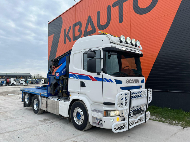 Scania G 490 6x2 HMF 5020 K6 + JIB / RETARDER - Sattelzugmaschine: das Bild 4 Scania G 490 6x2 HMF 5020 K6 + JIB / RETARDER - Sattelzugmaschine: das Bild 4