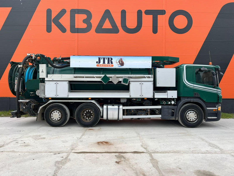 Scania P 360 6x2*4 Larsen A/S TANK 10000 l / VACUUM Vacustar W1300R / PRESSURE Uraca F716 - Saug-/ Spülfahrzeug: das Bild 4 Scania P 360 6x2*4 Larsen A/S TANK 10000 l / VACUUM Vacustar W1300R / PRESSURE Uraca F716 - Saug-/ Spülfahrzeug: das Bild 4