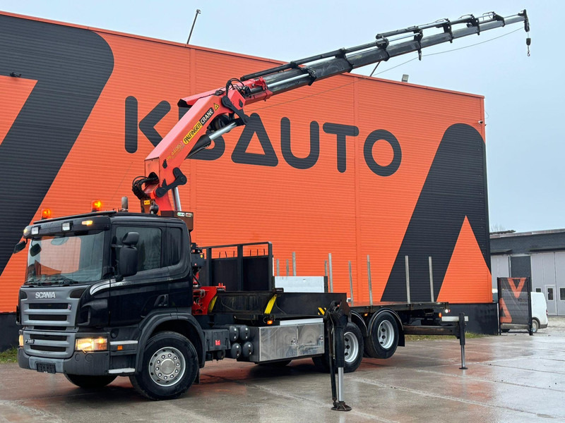 Scania P 380 6x2 PK 44002 + WINCH / PLATFORM L=6090 mm - Pritsche LKW, Autokran: das Bild 1 Scania P 380 6x2 PK 44002 + WINCH / PLATFORM L=6090 mm - Pritsche LKW, Autokran: das Bild 1