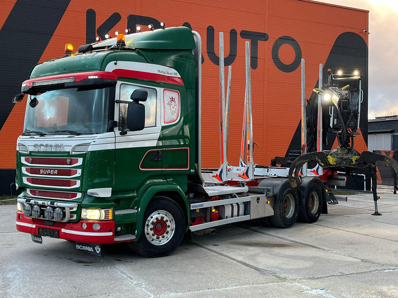 Scania R 580 6x4 LOGLIFT F96S79 / RETARDER - Holztransporter, Autokran: das Bild 1 Scania R 580 6x4 LOGLIFT F96S79 / RETARDER - Holztransporter, Autokran: das Bild 1