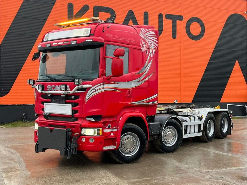 Scania R 580 8x4 PALFINGER / L=5600 mm / RETARDER - Abrollkipper: das Bild 1 Scania R 580 8x4 PALFINGER / L=5600 mm / RETARDER - Abrollkipper: das Bild 1