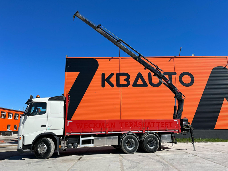 Pritsche LKW, Autokran Volvo FH 440 6x2 HIAB 144E-3 / PLATFORM L=7061 mm: das Bild 9