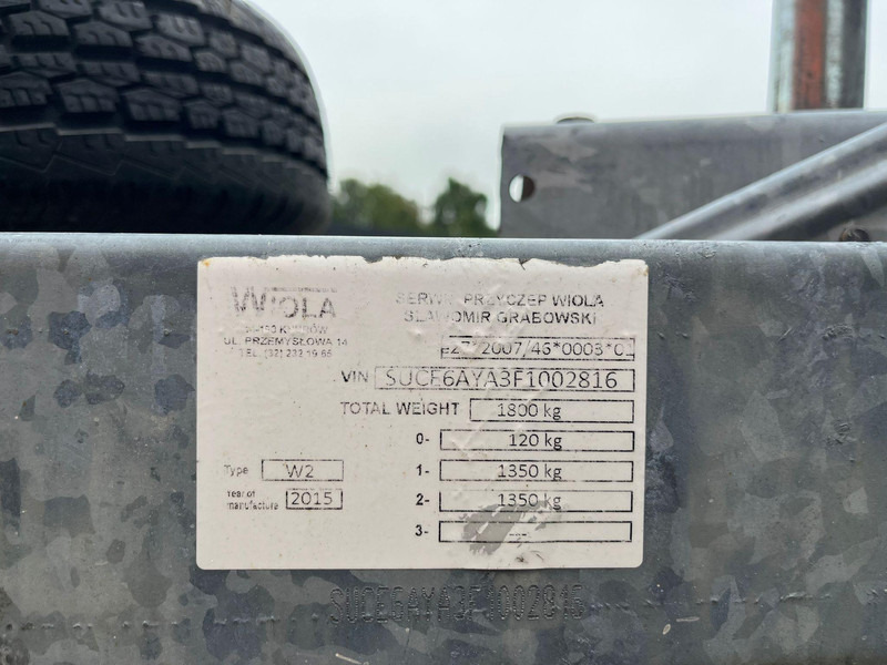 Pritschenanhänger/ Plattformanhänger Wiola W2: das Bild 11