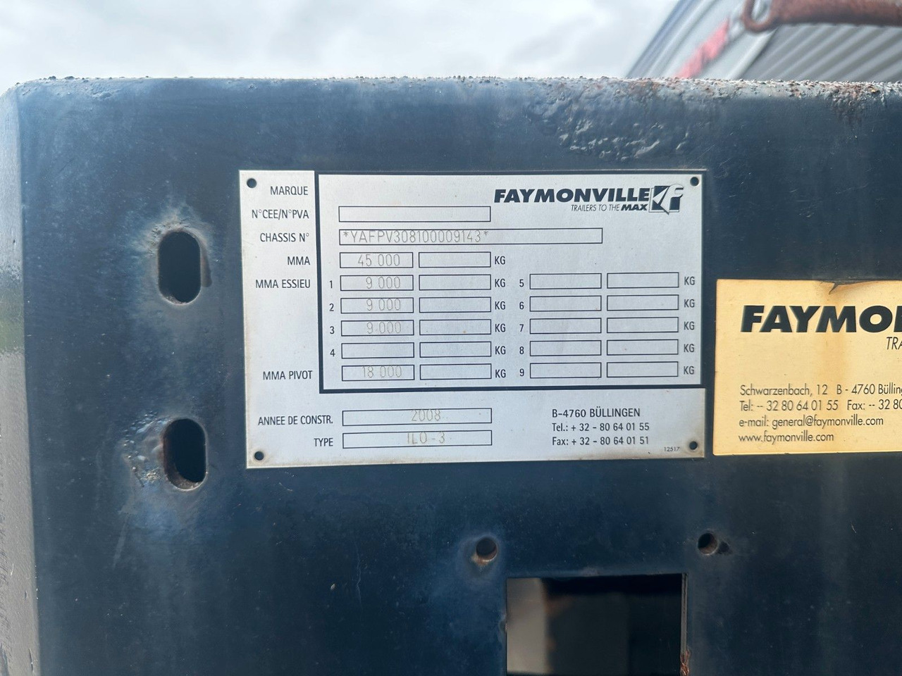 Faymonville Prefamax 3 achs innenlader - Tieflader Auflieger: das Bild 3 Faymonville Prefamax 3 achs innenlader - Tieflader Auflieger: das Bild 3