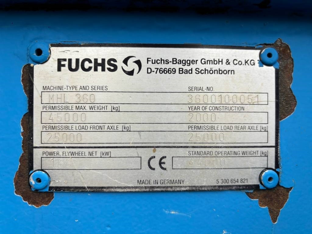 Umschlagbagger Fuchs MHL360 -- MHL 360 -- good order: das Bild 19
