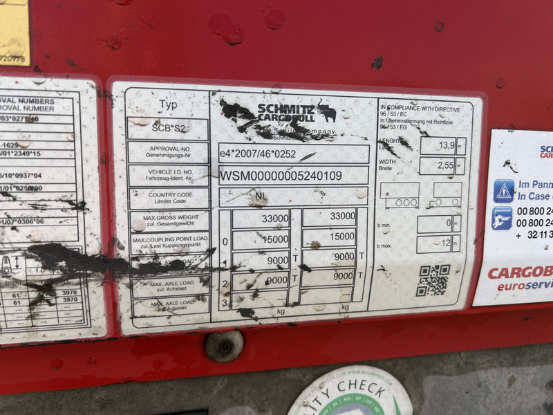 Schmitz Cargobull SCB S2 / Box Trailer / Disk / APK TUV 10-26 - Koffer Auflieger: das Bild 5 Schmitz Cargobull SCB S2 / Box Trailer / Disk / APK TUV 10-26 - Koffer Auflieger: das Bild 5
