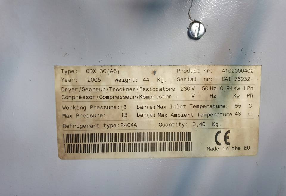 OSUSZACZ ZIĘBNICZY AIRPRESS APX 30, 3m3/min - Luftkompressor: das Bild 2 OSUSZACZ ZIĘBNICZY AIRPRESS APX 30, 3m3/min - Luftkompressor: das Bild 2