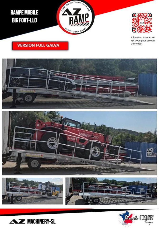 Large Mobile dock ramp, uncouplable AZ RAMP - KING VERSION, BIG FOOT L20 T-INOX - Verladerampe: das Bild 3 Large Mobile dock ramp, uncouplable AZ RAMP - KING VERSION, BIG FOOT L20 T-INOX - Verladerampe: das Bild 3