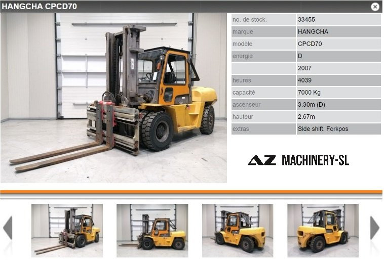 Used Forklift HANGCHA-CPCD 70 - Gabelstapler: das Bild 1 Used Forklift HANGCHA-CPCD 70 - Gabelstapler: das Bild 1