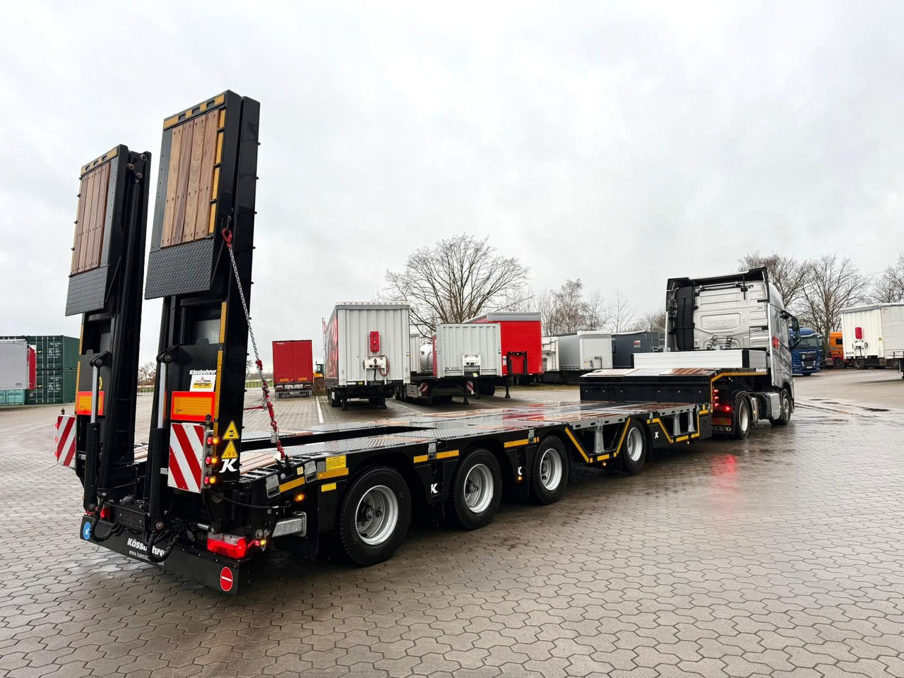 Kässbohrer K.SLA R 4 / 2N 18/40 Tieflader Radmulden tele - Tieflader Auflieger: das Bild 2 Kässbohrer K.SLA R 4 / 2N 18/40 Tieflader Radmulden tele - Tieflader Auflieger: das Bild 2