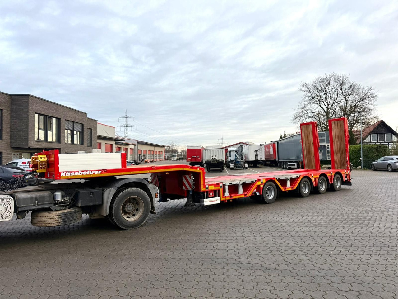 Kässbohrer K.SLA R 4 / 2N 18/40 Tieflader Radmulden tele - Tieflader Auflieger: das Bild 3 Kässbohrer K.SLA R 4 / 2N 18/40 Tieflader Radmulden tele - Tieflader Auflieger: das Bild 3