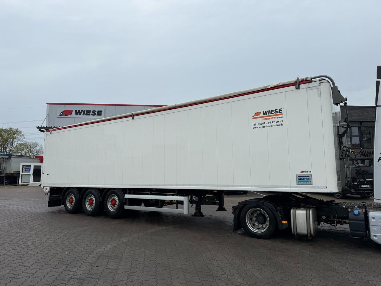 Schubboden Auflieger Knapen K100 Schubboden 80m³ Powersheet Lenkachse Agrar: das Bild 1