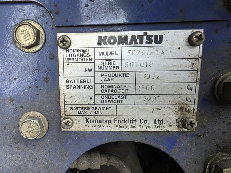 Dieselstapler Komatsu fd25t-14 dieselheftruck: das Bild 11 Dieselstapler Komatsu fd25t-14 dieselheftruck: das Bild 11