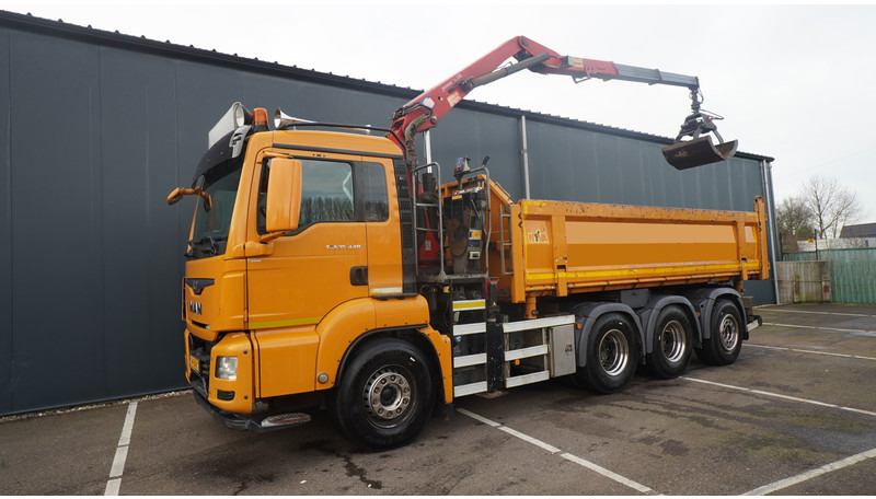 MAN TGS 35.440 8X4 2 SIDE TIPPER WITH HMF Z 1943 CRANE 415.000KM - Autokran: das Bild 3 MAN TGS 35.440 8X4 2 SIDE TIPPER WITH HMF Z 1943 CRANE 415.000KM - Autokran: das Bild 3