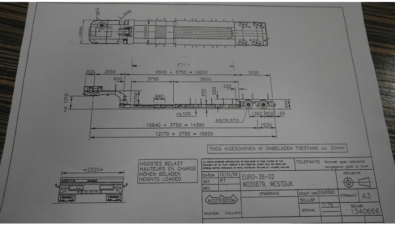 Nooteboom EURO-38-02 2 AXLE LOW LOADER - Tieflader Auflieger: das Bild 4 Nooteboom EURO-38-02 2 AXLE LOW LOADER - Tieflader Auflieger: das Bild 4
