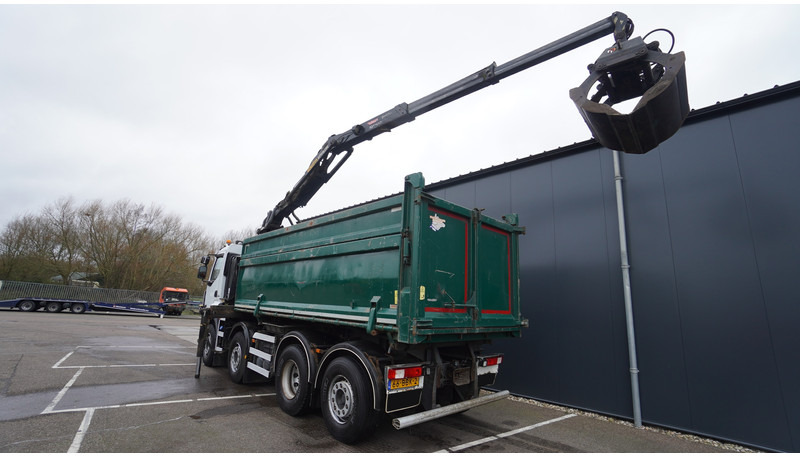 Renault PREMIUM 380 DXI 8X2/6 2 SIDE TIPPER WITH PLFINGER Q 170 Z CRANE.278.200KM - Autokran: das Bild 4 Renault PREMIUM 380 DXI 8X2/6 2 SIDE TIPPER WITH PLFINGER Q 170 Z CRANE.278.200KM - Autokran: das Bild 4