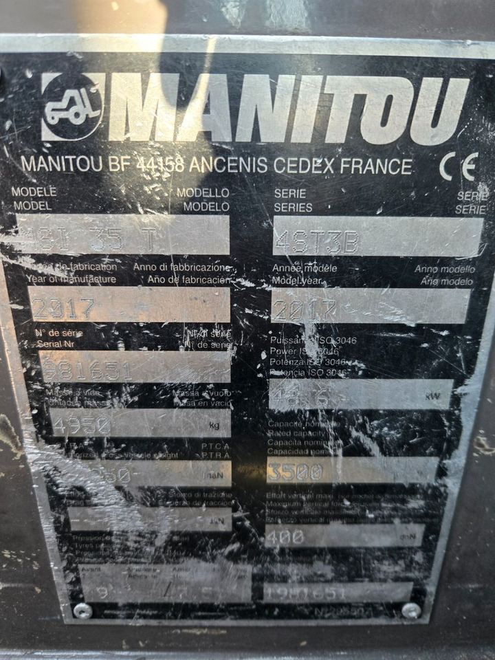 Manitou MSI35T - Gabelstapler: das Bild 2 Manitou MSI35T - Gabelstapler: das Bild 2