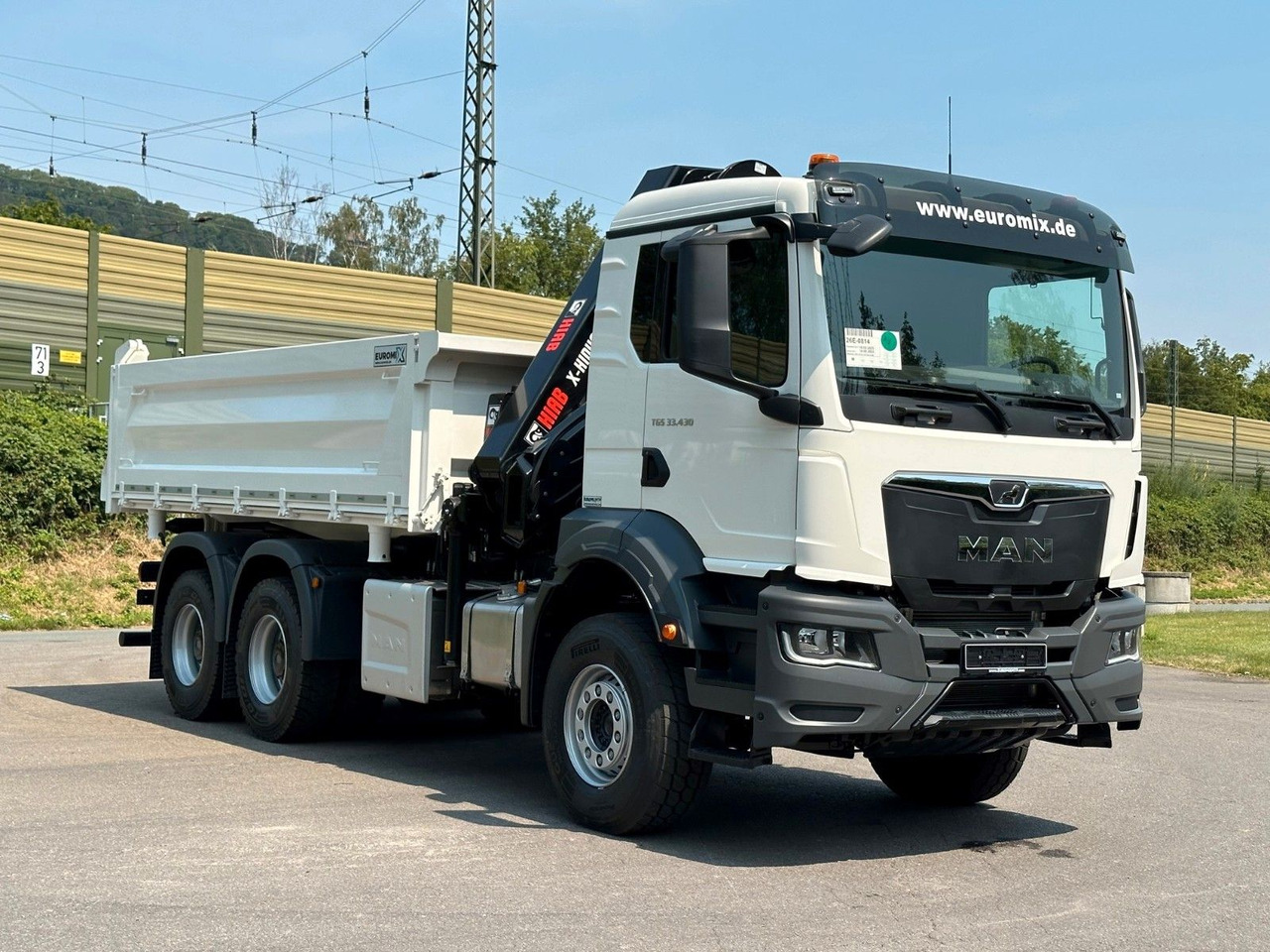 Kipper, Autokran MAN TGS 33.440 6x4 /3-Seiten- Kipper /  HIAB 228-6: das Bild 13