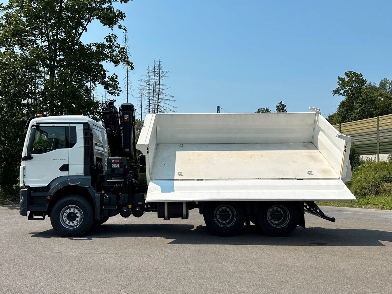 Kipper, Autokran MAN TGS 33.440 6x4 /3-Seiten- Kipper /  HIAB 228-6: das Bild 21