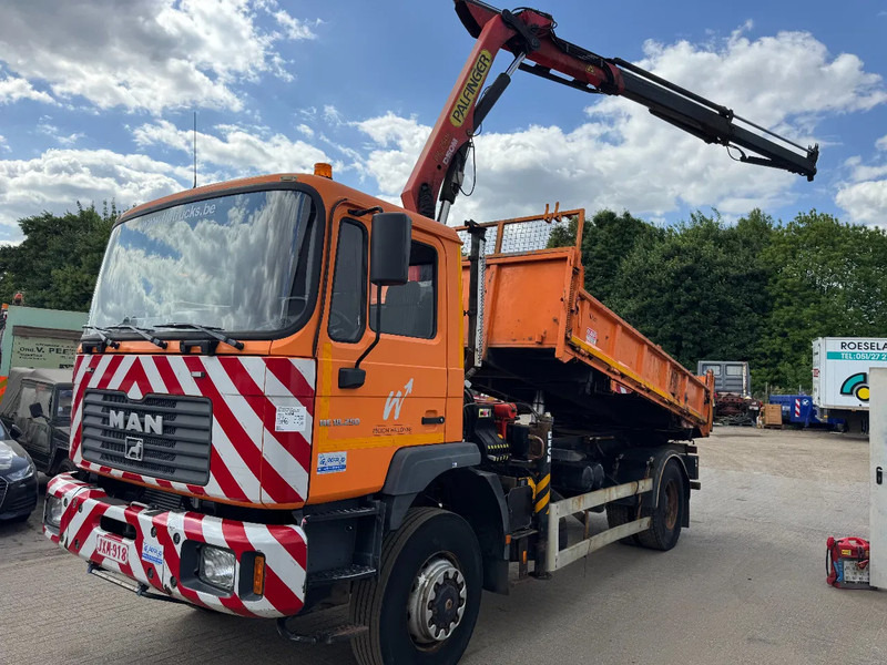 MAN ME 18.250 4X4 **4X4-TIPPER+PALFINGER PK7501-BELGIAN TRUCK** - Kipper, Autokran: das Bild 2 MAN ME 18.250 4X4 **4X4-TIPPER+PALFINGER PK7501-BELGIAN TRUCK** - Kipper, Autokran: das Bild 2