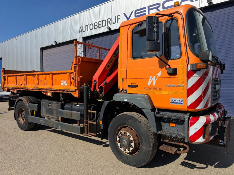 MAN ME18.250 **4x4-TIPPER+PALFINGER PK8500-BELGIAN TRUCK** - Kipper, Autokran: das Bild 1 MAN ME18.250 **4x4-TIPPER+PALFINGER PK8500-BELGIAN TRUCK** - Kipper, Autokran: das Bild 1