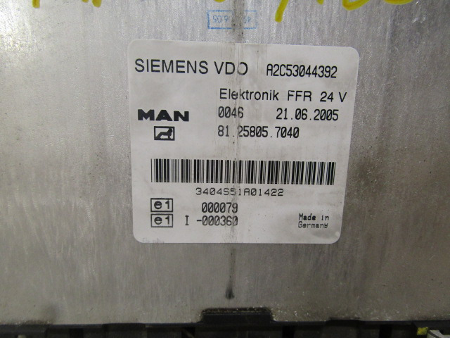 MAN TGA / TGS FFR UNIT ECU P/NO 81.25805.7040 - Steuergerät für LKW: das Bild 2 MAN TGA / TGS FFR UNIT ECU P/NO 81.25805.7040 - Steuergerät für LKW: das Bild 2