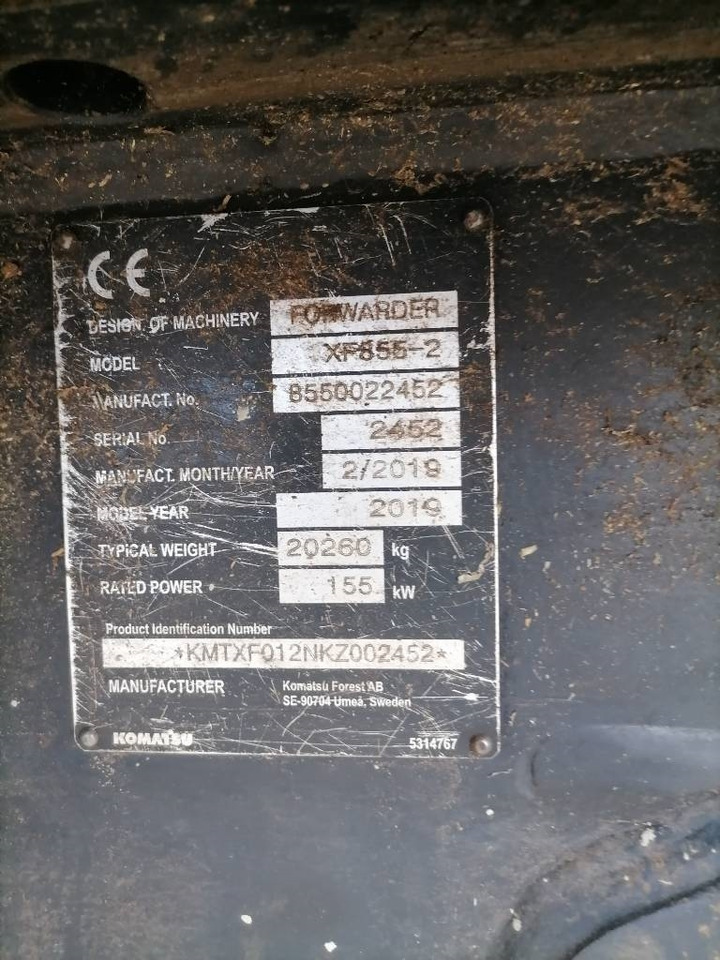 Forwarder Komatsu 855: das Bild 8 Forwarder Komatsu 855: das Bild 8