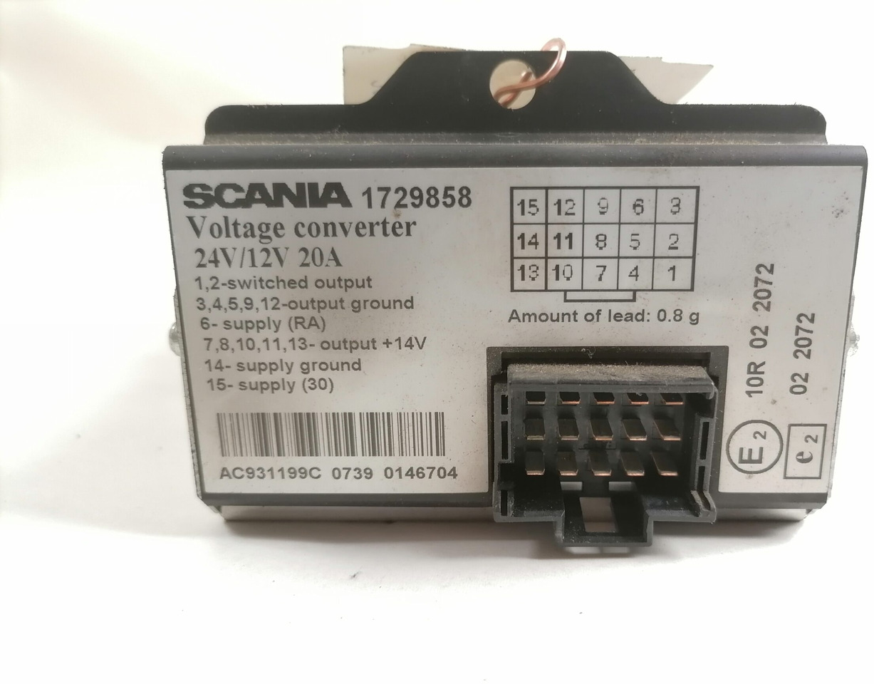 Scania Voltage converter 1729858 - Elektrische Ausrüstung für LKW: das Bild 2 Scania Voltage converter 1729858 - Elektrische Ausrüstung für LKW: das Bild 2