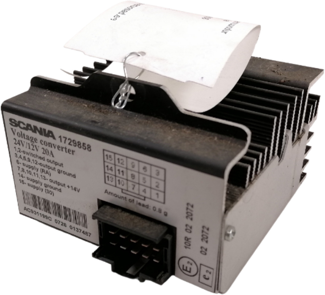 Scania Voltage converter 1729858 - Elektrische Ausrüstung für LKW: das Bild 1 Scania Voltage converter 1729858 - Elektrische Ausrüstung für LKW: das Bild 1