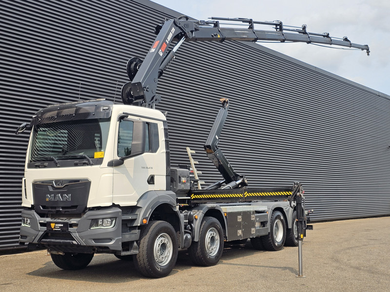 MAN TGS 35.470 8X4 BB / HIAB CRANE + HOOKLIFT - Autokran: das Bild 1 MAN TGS 35.470 8X4 BB / HIAB CRANE + HOOKLIFT - Autokran: das Bild 1