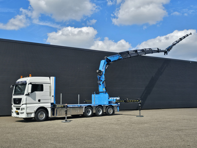 MAN TGX 35.480 8x4-4 / HMF 85 t/m + JIB / WINCH - Pritsche LKW, Autokran: das Bild 1 MAN TGX 35.480 8x4-4 / HMF 85 t/m + JIB / WINCH - Pritsche LKW, Autokran: das Bild 1