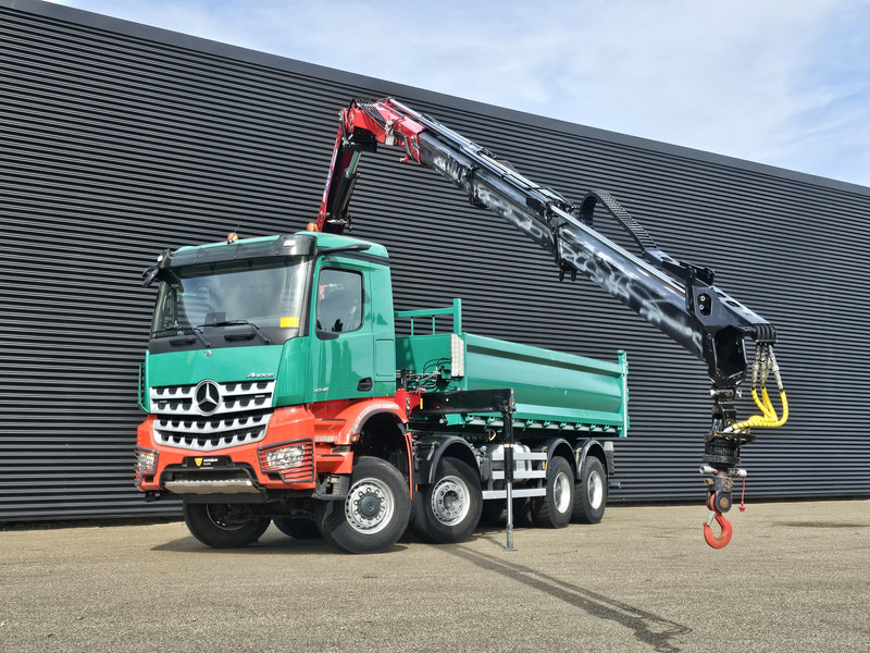 Mercedes-Benz AROCS 4145 / 8X6 / TIPPER + HMF CRANE - Autokran: das Bild 2 Mercedes-Benz AROCS 4145 / 8X6 / TIPPER + HMF CRANE - Autokran: das Bild 2
