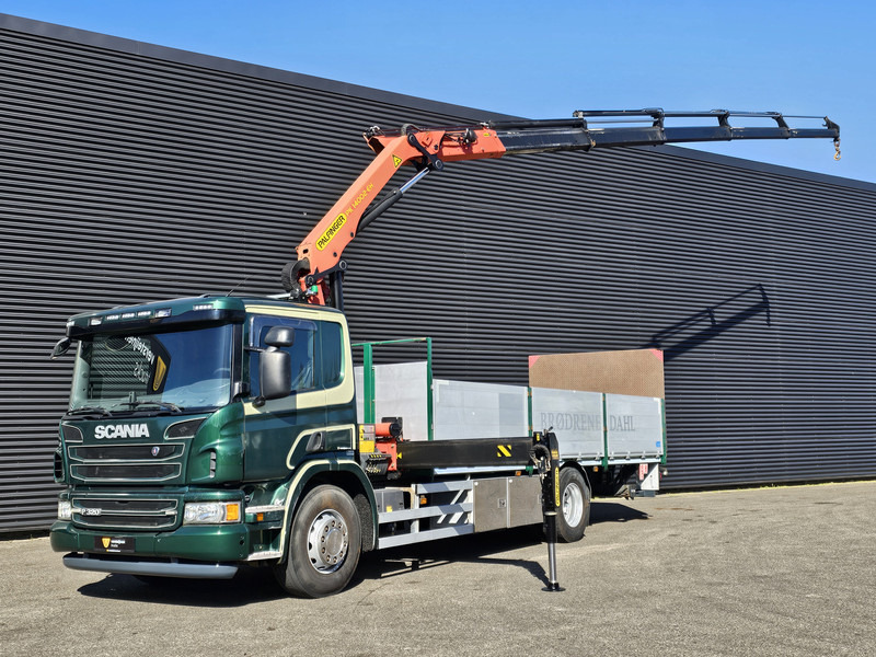 Scania P320 4x2 / PALFINGER PK14002 / CRANE/KRAN - Pritsche LKW, Autokran: das Bild 1 Scania P320 4x2 / PALFINGER PK14002 / CRANE/KRAN - Pritsche LKW, Autokran: das Bild 1