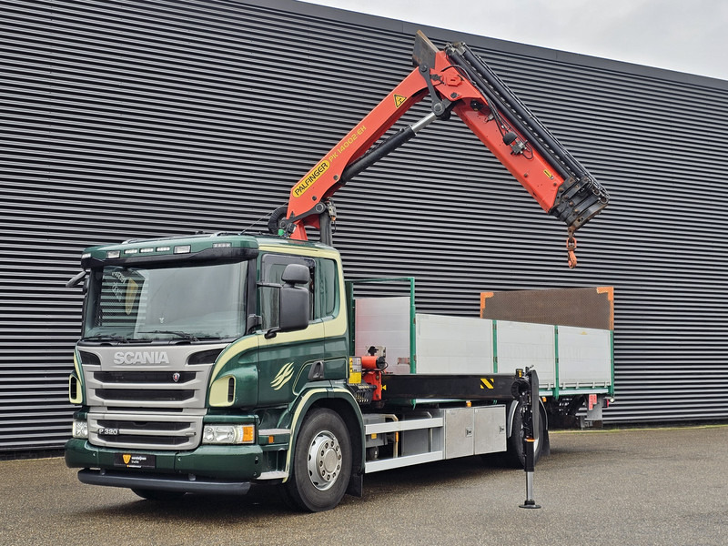Scania P320 / 4x2 / PALFINGER PK14002 / CRANE/KRAN - Pritsche LKW, Autokran: das Bild 3 Scania P320 / 4x2 / PALFINGER PK14002 / CRANE/KRAN - Pritsche LKW, Autokran: das Bild 3