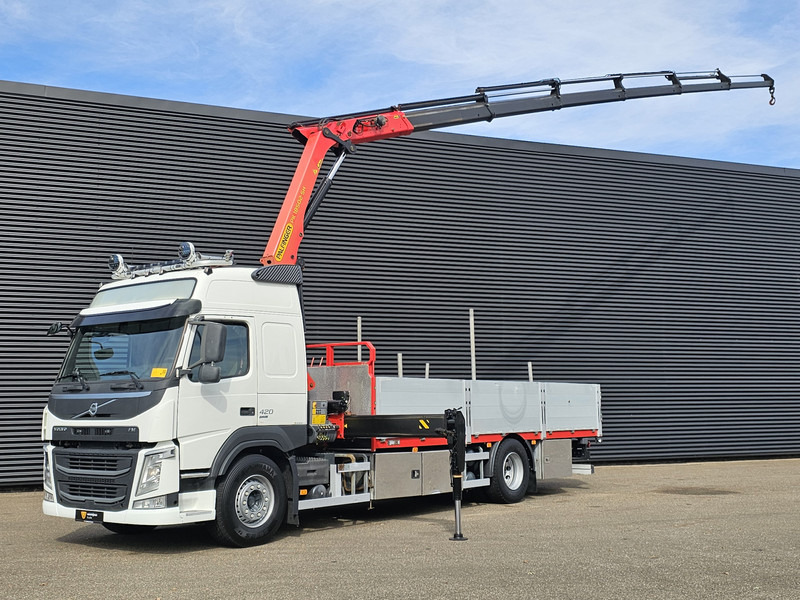 Volvo FM420 4x2 / PALFINGER 18502 - 17 mtr / CRANE / KRAN - Pritsche LKW, Autokran: das Bild 1 Volvo FM420 4x2 / PALFINGER 18502 - 17 mtr / CRANE / KRAN - Pritsche LKW, Autokran: das Bild 1