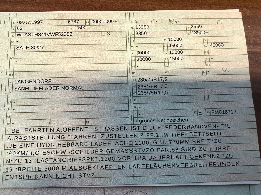 Langendorf Tiefbett mit Rampen Hydraulisch Langendorf Tiefbett mit Rampen Hydraulisch - Tieflader Auflieger: das Bild 2 Langendorf Tiefbett mit Rampen Hydraulisch Langendorf Tiefbett mit Rampen Hydraulisch - Tieflader Auflieger: das Bild 2