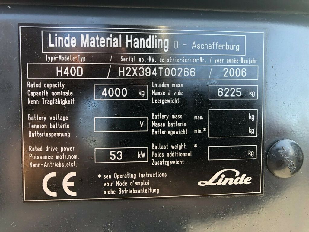 Dieselstapler Linde H40D / Hubhöhe: 7m /: das Bild 13