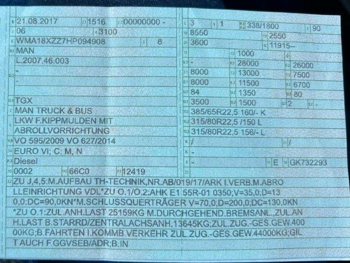 MAN 26.460 6X2 Retarder Klima Navigation guter Zust. MAN 26.460 6X2 Retarder Klima Navigation guter Zust. - Abrollkipper: das Bild 3 MAN 26.460 6X2 Retarder Klima Navigation guter Zust. MAN 26.460 6X2 Retarder Klima Navigation guter Zust. - Abrollkipper: das Bild 3