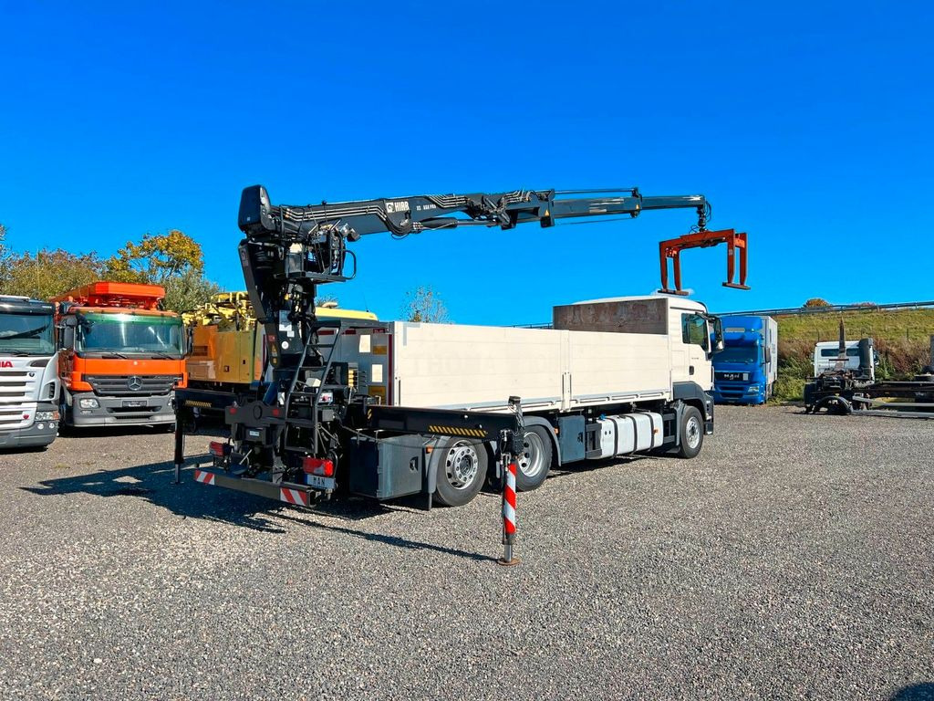 MAN 26.480 6X2 Baustoff mit Kran HIAB Top Zustand - Autokran, Pritsche LKW: das Bild 1 MAN 26.480 6X2 Baustoff mit Kran HIAB Top Zustand - Autokran, Pritsche LKW: das Bild 1