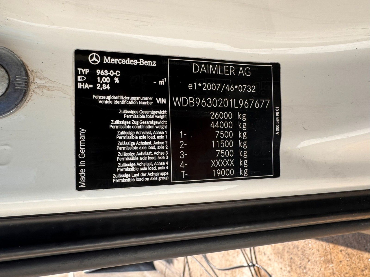 Mercedes-Benz 2536 6X2 ADR & kipphydraulik für Gastank - Tankwagen: das Bild 2 Mercedes-Benz 2536 6X2 ADR & kipphydraulik für Gastank - Tankwagen: das Bild 2