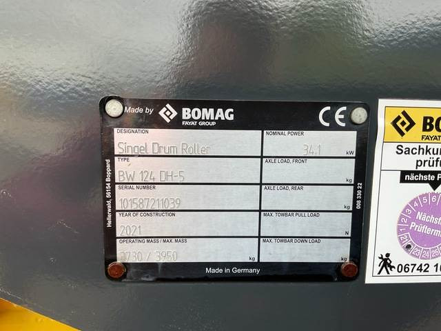 Bomag BW124DH-5 - Walzenzug: das Bild 5 Bomag BW124DH-5 - Walzenzug: das Bild 5