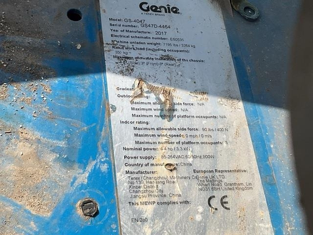 Genie GS4047 - Scherenbühne: das Bild 5 Genie GS4047 - Scherenbühne: das Bild 5