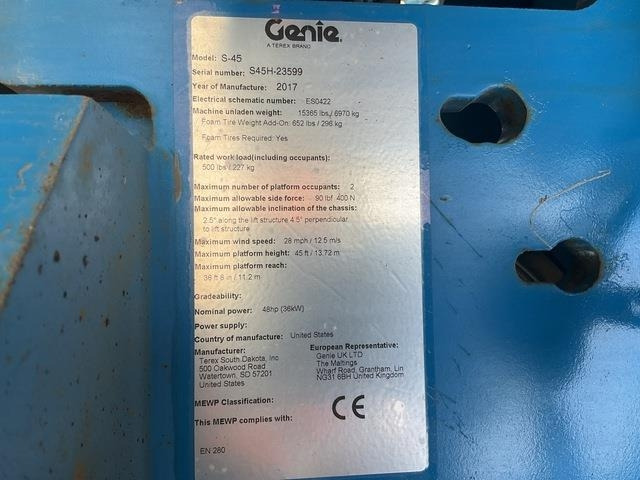 Genie S45 - Teleskopbühne: das Bild 5 Genie S45 - Teleskopbühne: das Bild 5