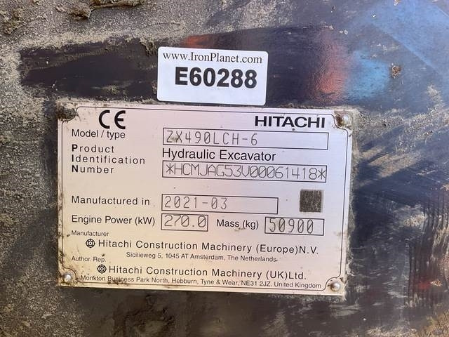 Hitachi ZX490LCH-6 - Kettenbagger: das Bild 5 Hitachi ZX490LCH-6 - Kettenbagger: das Bild 5