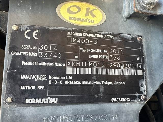 Komatsu HM400-3 - Knickgelenkter Dumper: das Bild 5 Komatsu HM400-3 - Knickgelenkter Dumper: das Bild 5