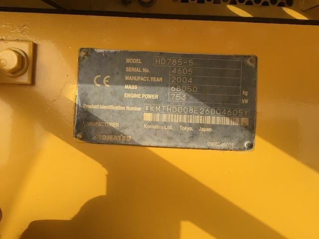 Komatsu HD785-5 - Dumper Starr: das Bild 5 Komatsu HD785-5 - Dumper Starr: das Bild 5