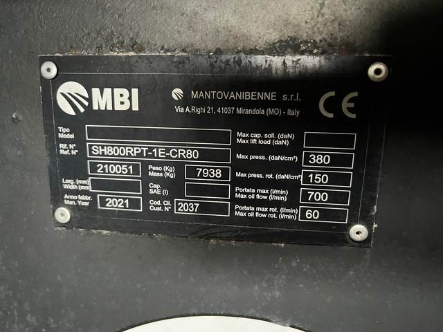 MBI SH800RPT-1E-CR80 - Abbruchschere für Baumaschine: das Bild 2 MBI SH800RPT-1E-CR80 - Abbruchschere für Baumaschine: das Bild 2